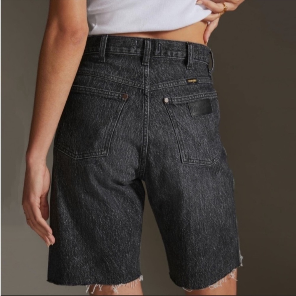 NWT Wrangler High Rise Festival Bermuda Shorts Black/Grey